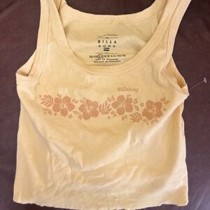 Billabong Light Yellow Top